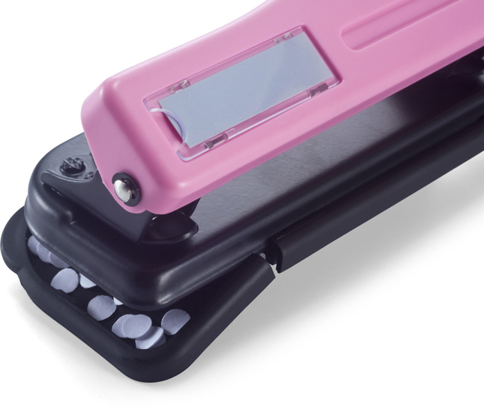 Officemate Breast Cancer Awareness 3-Hole Punch 08901 3 Hole Punch Pink 