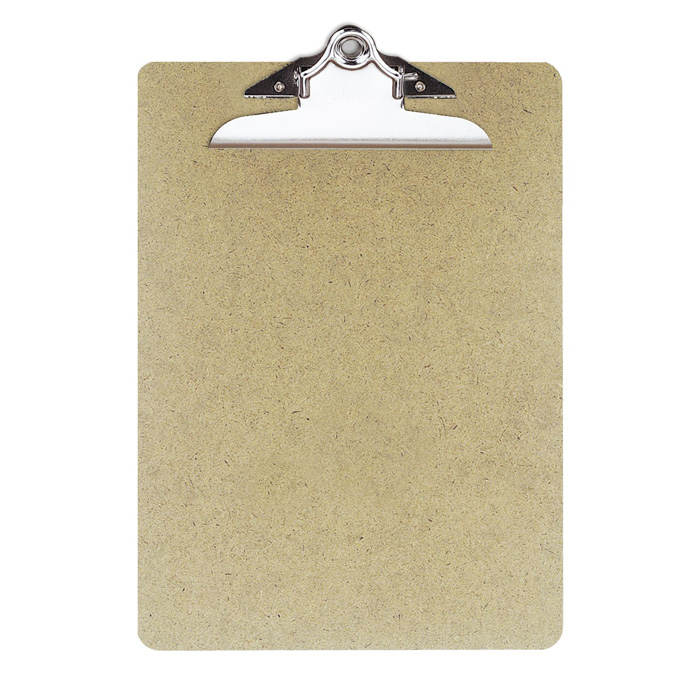 Imprinted Letter Size Wooden Clipboards, Office Supplies