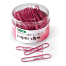 Breast Cancer Awareness PVC Free Color Coated Clips, Giant, 80/Tub, Pink