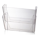 Wall File, Letter Size, 2/PK, Clear