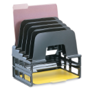 Large Incline Sorter with Letter Trays, Black