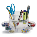 2200 Series Double Supply Organizer with 11 Compartments, Clear