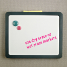 Verticalmate Magnetic Dry Erase Board, Gray