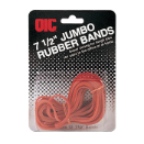 Rubber Bands, Jumbo, 7 1/2" Red