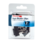 Small / Binder Clips, Black