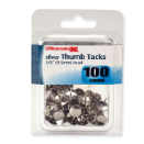 Thumb Clips and Fasteners / Tacks, 3/8" Head, 'Silver