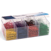PVC Free Color Coated Clips, 800 #2 / Reusable Plastic Organizer with 8 compartments