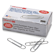 Premium Giant, Non-Skid, Clips and Fasteners / Paper Clips
