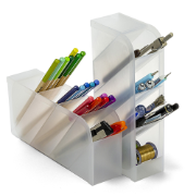 Desk Organizer, Pen Holder with 8 Compartments, Set of 2
