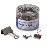 Silver / Binder Clips, Assorted Sizes