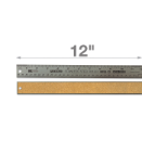 12" Stainless Steel Metal Ruler