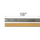 18" Stainless Steel Metal Ruler