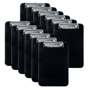 Memo Size Clipboard, Black, Pack of 12