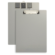 Officemate Aluminum Magnetic Clipboard with Low Profile Clip, Silver