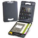 Deluxe Tablet Clipboard Case, Charcoal