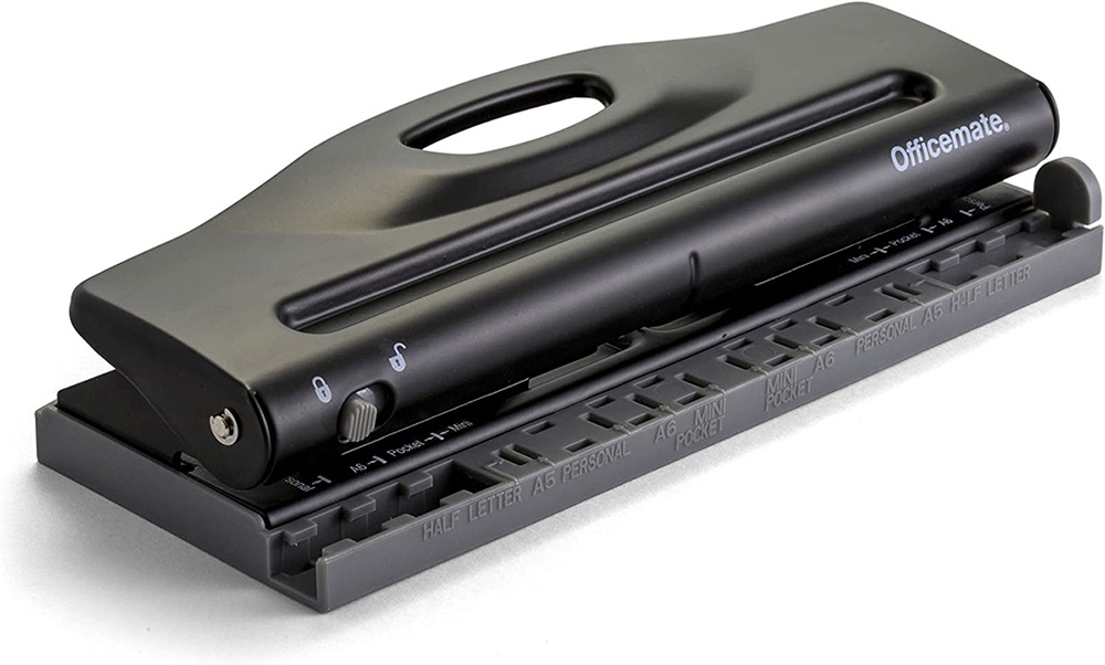 Bira Adjustable 6 Hole Punch, Mini/Pocket/A5/A6/Agenda/Personal/Deskfax, 8  Sheets Capacity, Performance Guaranteed : : Home