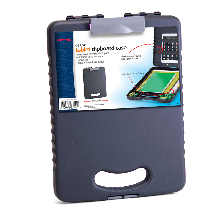 Charcoal. Officemate Tablet Clipboard Case 83314